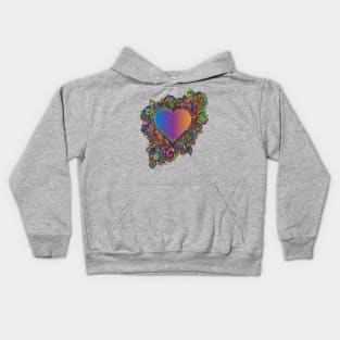 Heart Love Flourish Decorative Decoration Kids Hoodie